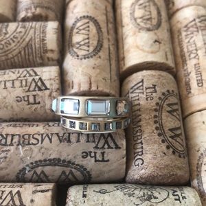 Lia Sophia Gold rings with brown stones